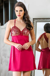 Luxurious Red Lace Chemise